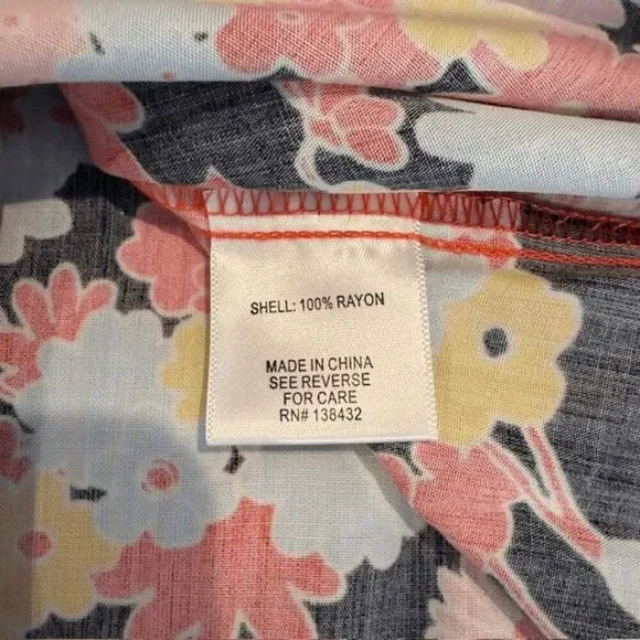 NWT Modcloth Black Floral Paradise Adjustable Tie Strap Dress‎ Mini Size Small - Picture 5 of 9